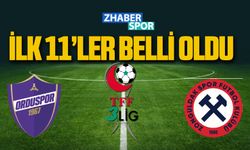 Orduspor 1967- Zonguldakspor maçının 11'leri belli oldu