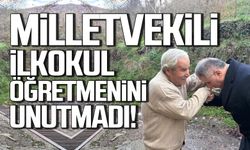 Milletvekili Bozkurt İlkokul öğretmenini unutmadı