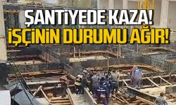 Şantiyede kaza! İşçinin durumu ağır!