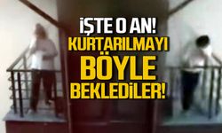 İşte o an! Mahsur kalan vatandaş böyle yardım istedi!.