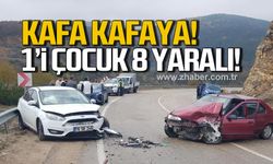 Karabük'te kafa kafaya çarpıştılar! 1'i çocuk 8 yaralı!