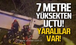 Bartın'da kamyonet 7 metreden uçtu! 2 kişi yaralı