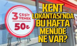 Kent Lokantası'nda bu haftanın menüsü belli oldu