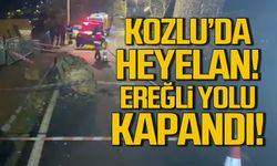 Kozlu'da heyelan! Ereğli yolu kapandı!