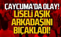 Çaycuma'da olay! Liseli aşık arkadaşını bıçakladı!