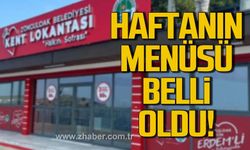 Kent Lokantası'nda haftanın menüsünde neler var?