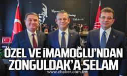 Özgür Özel ve Ekrem İmamoğlu'ndan Zonguldak'a selam!