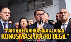 İpekçi; "Başkanın partilileri arkasına alarak konuşması doğru değil"