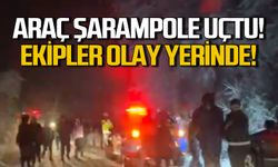 Gaca'da kaza! Araç şarampole uçtu! Ekipler olay yerinde!