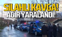 Alaplı'da silahlı kavga! Ağır yaralandı!