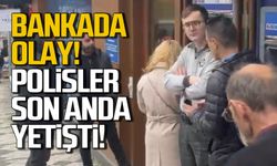 Bankada olay! Polisler son anda yetişti!