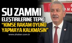 Zaimoğlu'ndan su zammı eleştirilerine tepki! "Kimse rakam oyunu yapmaya kalkmasın”