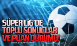 Süper ligde toplu sonuç ve puan durumu şu şekil