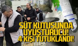 Süt kutusunda uyuşturucu operasyonunda 4 tutuklama!