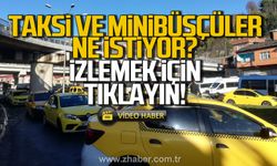 Taksi ve minibüsçüler eyleme başladı!