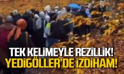 Tek kelime ile 'rezillik' Yedigöller'de izdiham!