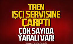 Ereğli'de tren işçi servisine çarptı! Çok sayıda yaralı var!