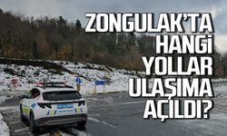 Zonguldak'ta kapalı yollar ulaşıma açıldı!