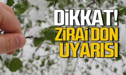 Zonguldak Valiliği'nden zirai don uyarısı!