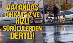 Zonguldak Ereğli’de kaza. Trafik kilitlendi