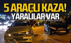 Karabük'te 5 araçlı zincirleme kaza! Yaralılar var!