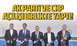 Ak Parti ve CHP Çaycuma'da açılışı birlikte yaptı!