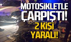 Çaycuma'da motosiklet ile otomobil çarpıştı! 2 kişi yaralandı