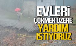 Zonguldak'ta heyelanlı bölgede oturanlar yetkililere seslendi! "Evimiz çökmek üzere"