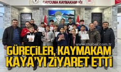 Güreçiler, Kaymakam Kaya’yı ziyaret etti