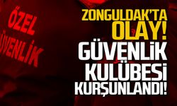 Zonguldak'ta olay! Güvenlik kulübesi kurşunlandı!