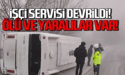 Bolu'da işçi servisi devrildi! Ölü ve yaralılar var!