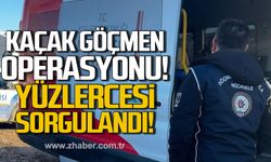 Zonguldak'ta kaçak göçmen operasyonu! Yüzlercesi sorgulandı!