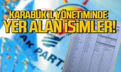 İşte AK Parti Karabük il yönetiminde yer alan isimler!