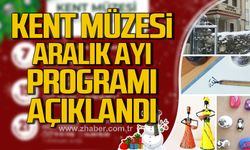 Kdz. Ereğli Belediyesi Kent Müzesi aralık ayı atölye programı açıklandı