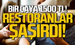 Restoranlarda asgari hesap dönemi! Bir çaya 1500 TL!