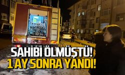 Zonguldak'ta sahibi ölen araç 1 ay sonra yandı!