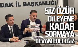 Çağlayan; "Siz özür dileyene kadar biz bu soruyu sormaya devam edeceğiz"