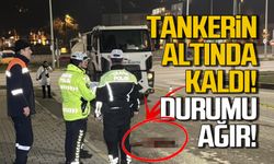 Tankerin altında kaldı! Durumu ağır!