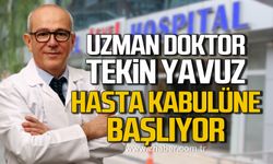 Uzman Dr. Tekin Yavuz hasta kabulüne başladı