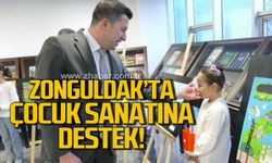 Kamil Altun, “Çocuk Gözüyle Zonguldak” resim yarışmasını ziyaret etti