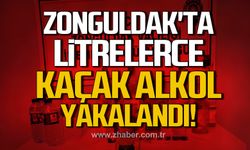 Zonguldak'ta litrelerce kaçak alkol yakalandı!