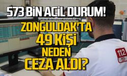 573 bin acil durum! Zonguldak'ta 49 kişi neden ceza aldı?