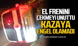 El frenini çekmeyi unuttu! Kazaya engel olamadı!