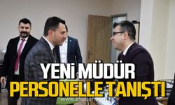 Yeni Müdür Halil Hacı, personelle tanıştı!