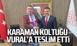 Yaşar Karaman koltuğu Metin Vural’a teslim etti!