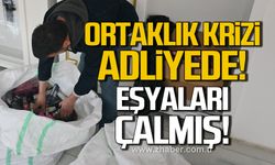 Ortaklık krizi adliyede! Eşyaları çalmış!