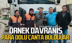 Para dolu çanta buldular! Temizlik personelinden örnek davranış!