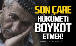 Son çare; 'Hükümeti Boykot' etmek!