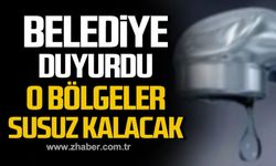 Devrek Belediyesi uyardı! Birçok bölge susuz kalacak!