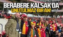 Sarayspor, Galatasaray'a destek için İstanbul'da! Unutulmaz bir an!